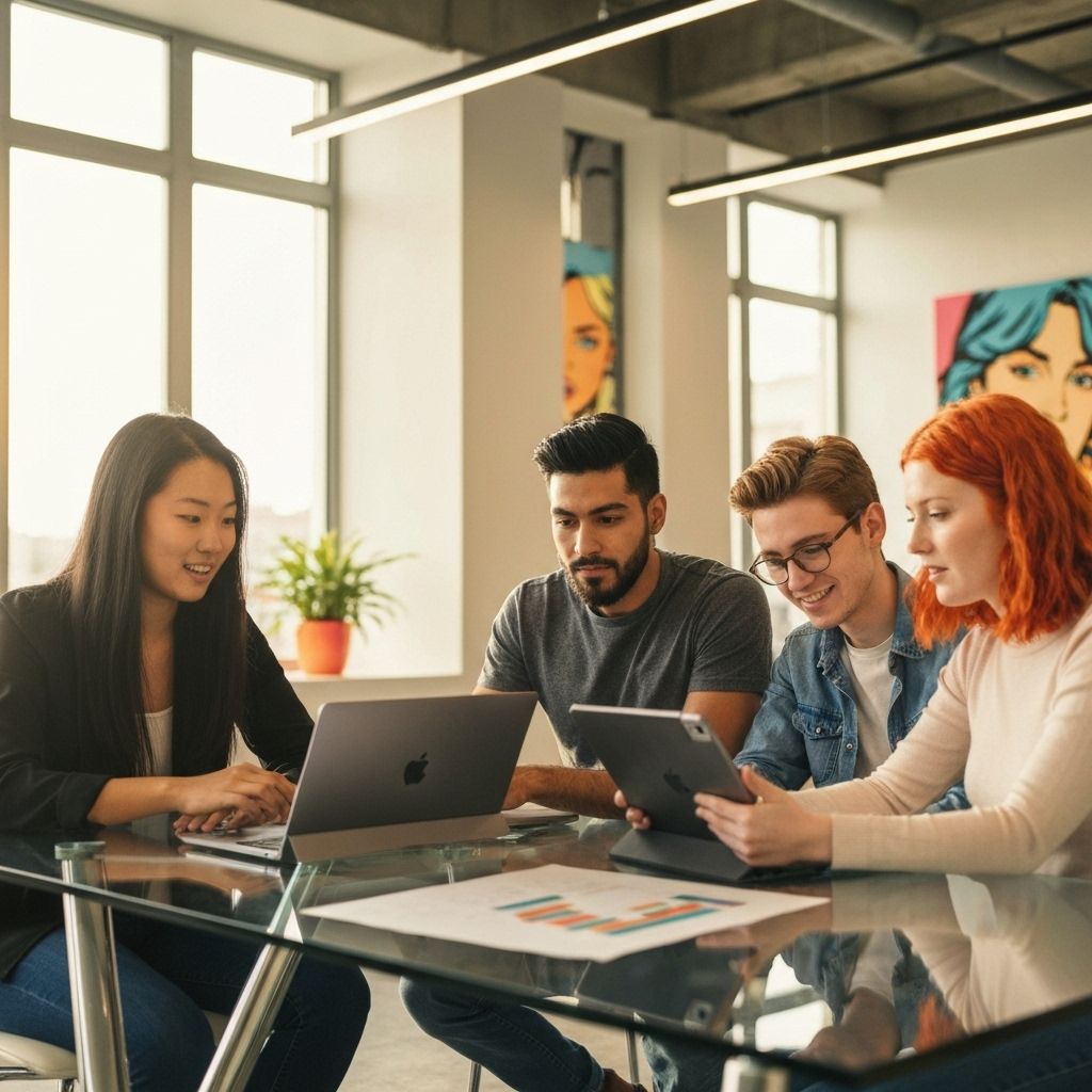 Studerende arbejder sammen